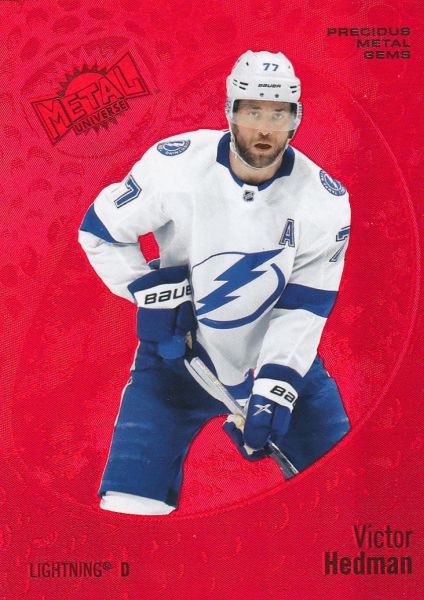 insert karta VICTOR HEDMAN 22-23 Metal Universe Precious Metal Gems Red /100